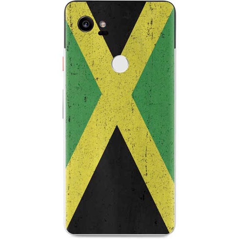 Jamaica Flag Distressed Google Pixel 2 XL Skin